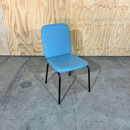 Blue Vinyl Wrap Chairs
