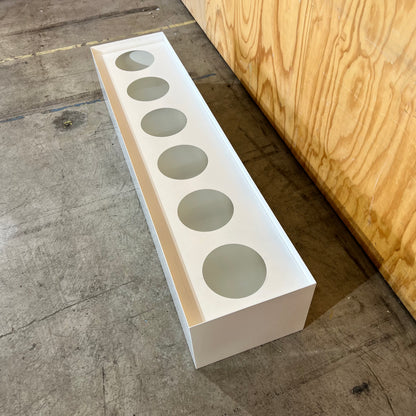 Deluxe White Metal Planter Box