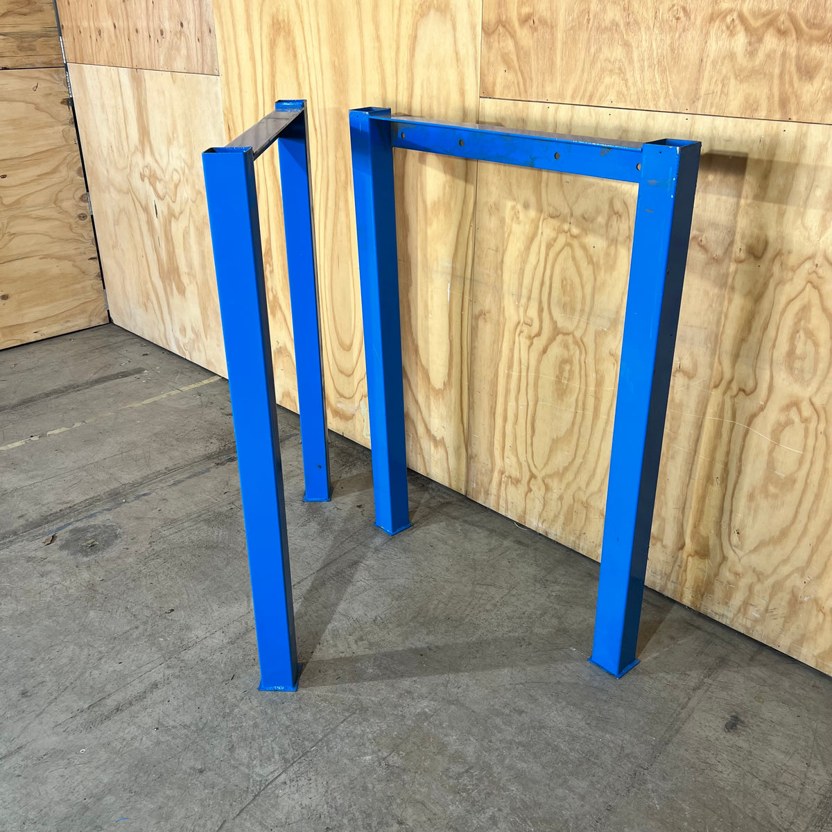 Set of Blue Metal Playground Posts