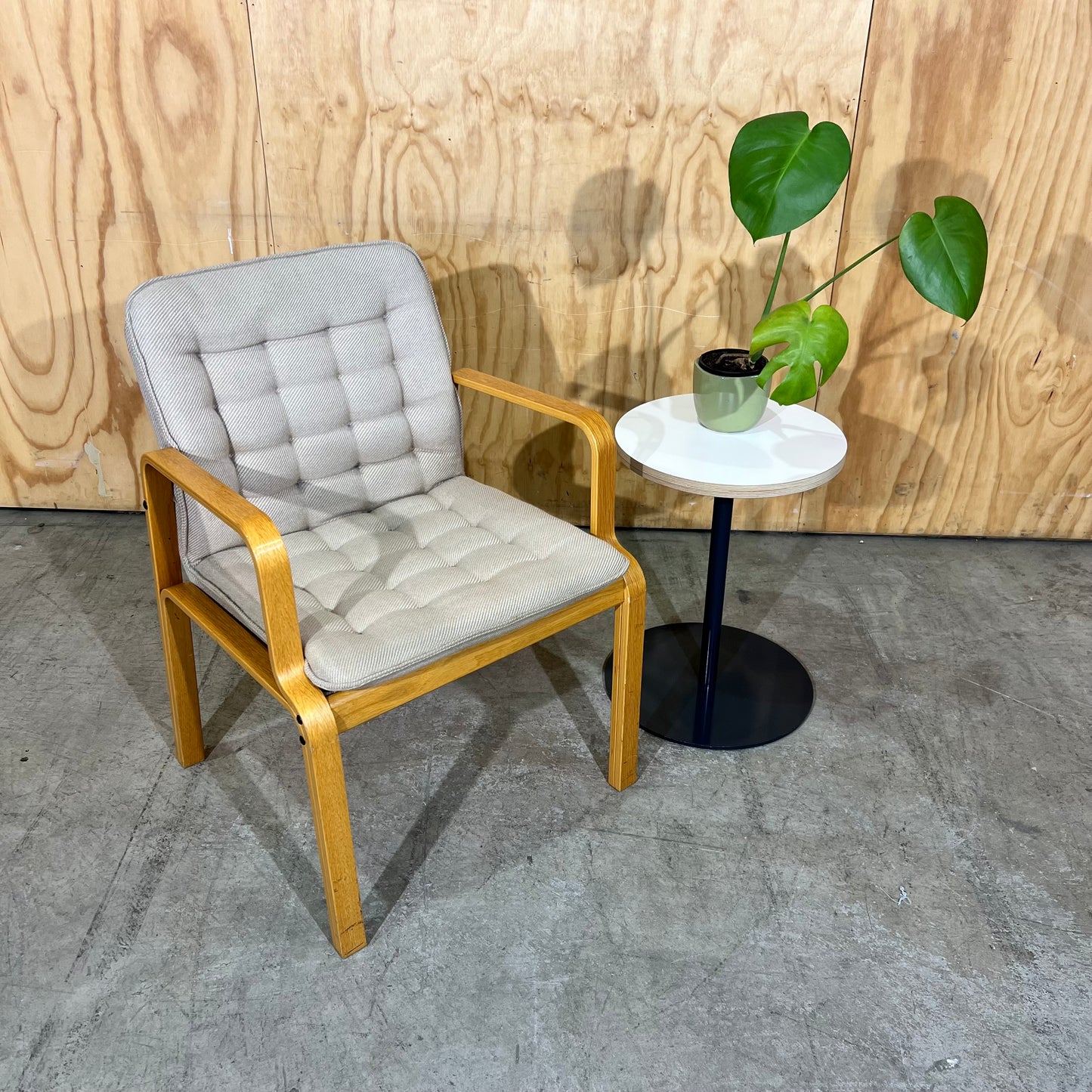 Kinnarps 1980s Scandinavian Bentwood Armchair