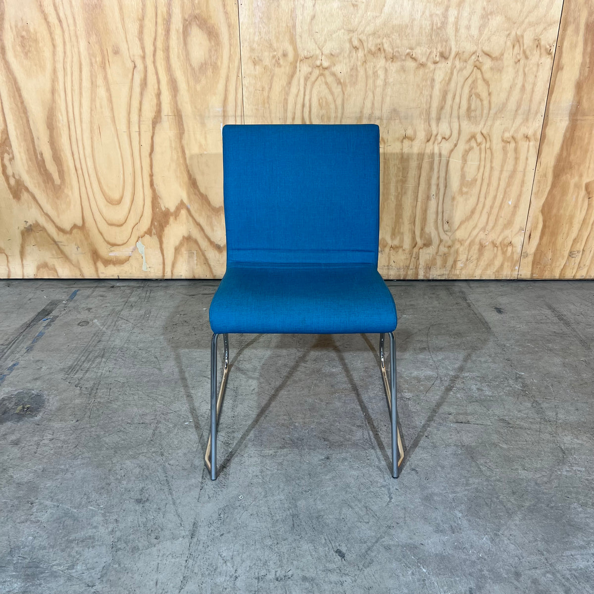 Mark Perry Teal Stackable Sled Chair