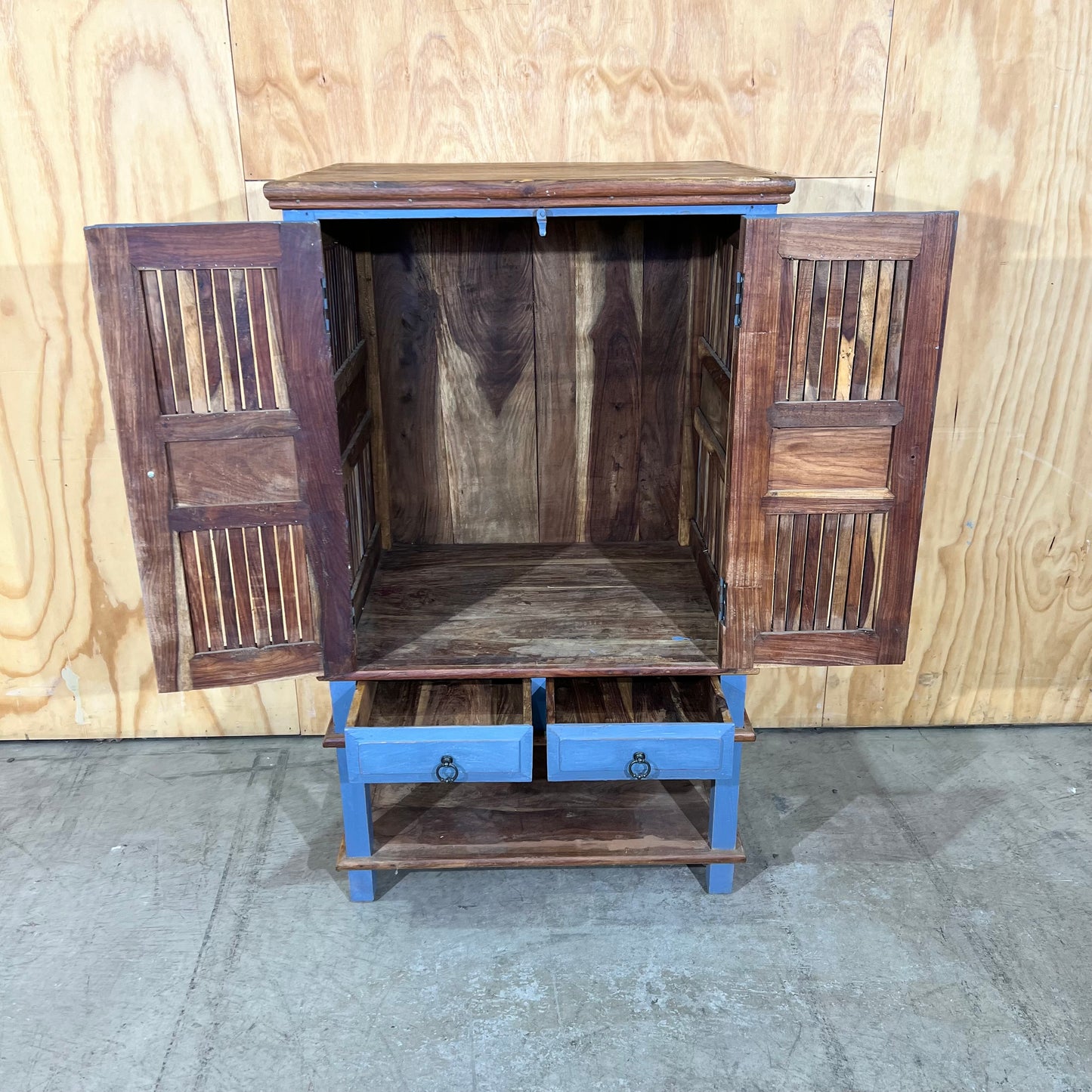Blue Teak Cabinet