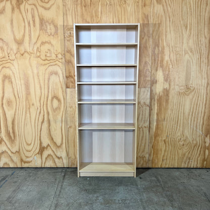 Light Ash 6 Shelf Bookshelf