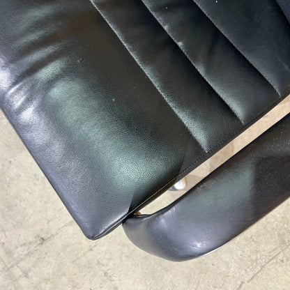Black Leather executive chair with arms