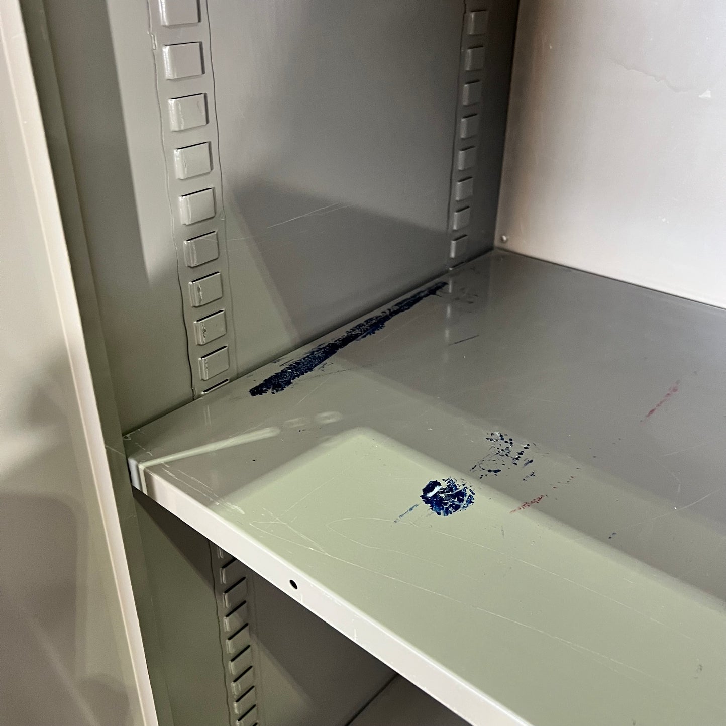 Grey Metal 2 Door Cabinet