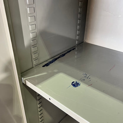 Grey Metal 2 Door Cabinet