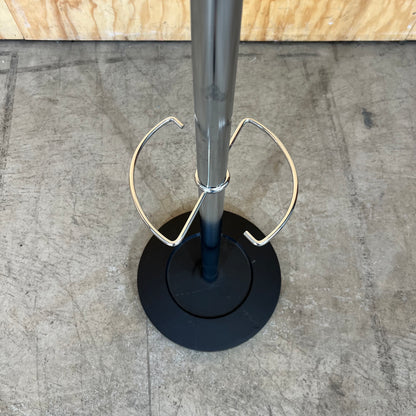 Alba Chromy Coat Rack in Chrome with Black Knobs