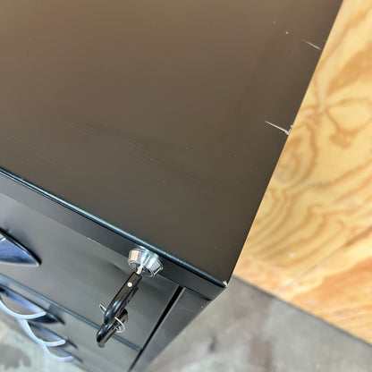 Excalibre Black 4-Drawer Vertical Filing Cabinet with keys