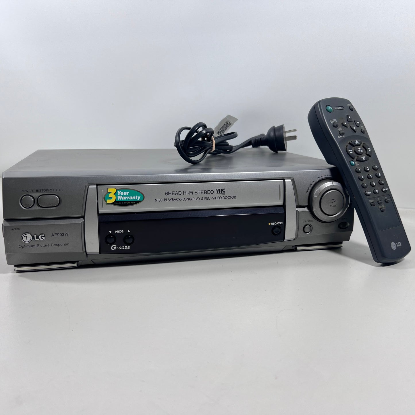 LG AF993W VCR 6-HEAD
