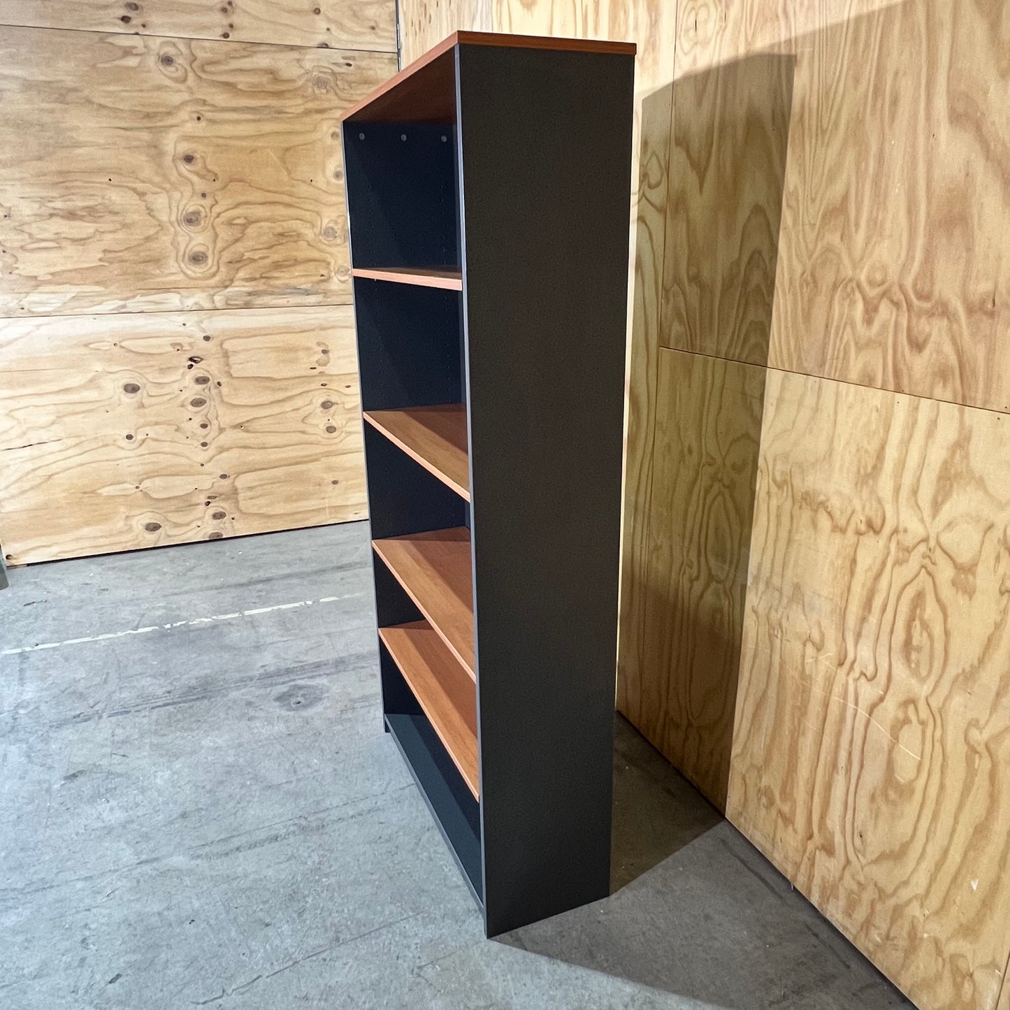 Timber and Slate Laminate Bookshelf
