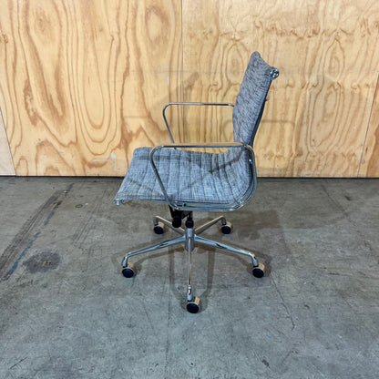 Grey Upholstery and Chrome Task Chair