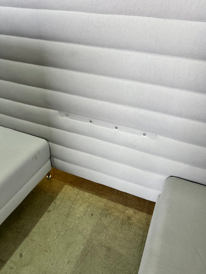 Vitra Alcove Highback Cabin in Grey (Middle Table Missing)