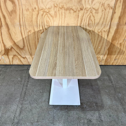 Small Millenia Auton Table on White Metal Base
