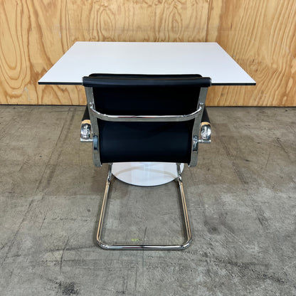 Square Table in White Laminate