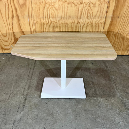 Small Millenia Auton Table on White Metal Base