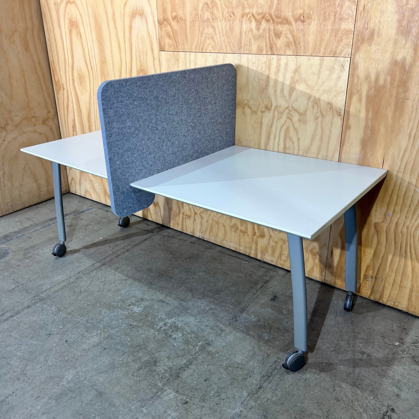 Grey Felt Desk Divider