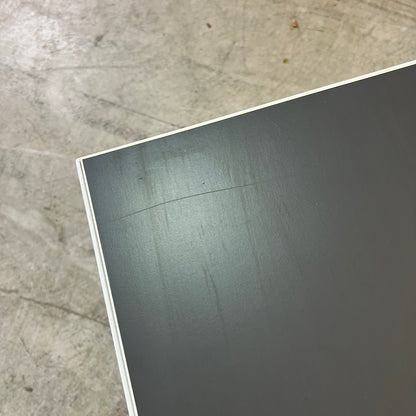 Small White & Charcoal IKEA Nyboda Side Table