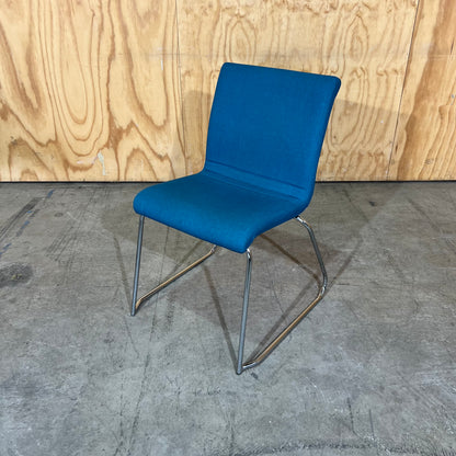 Mark Perry Teal Stackable Sled Chair