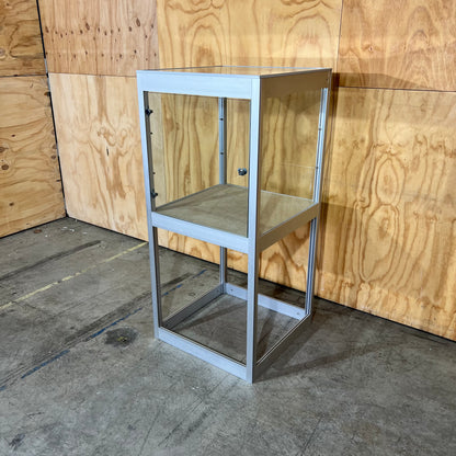 Aluminium and Glass Display Cabinet (Without Key)