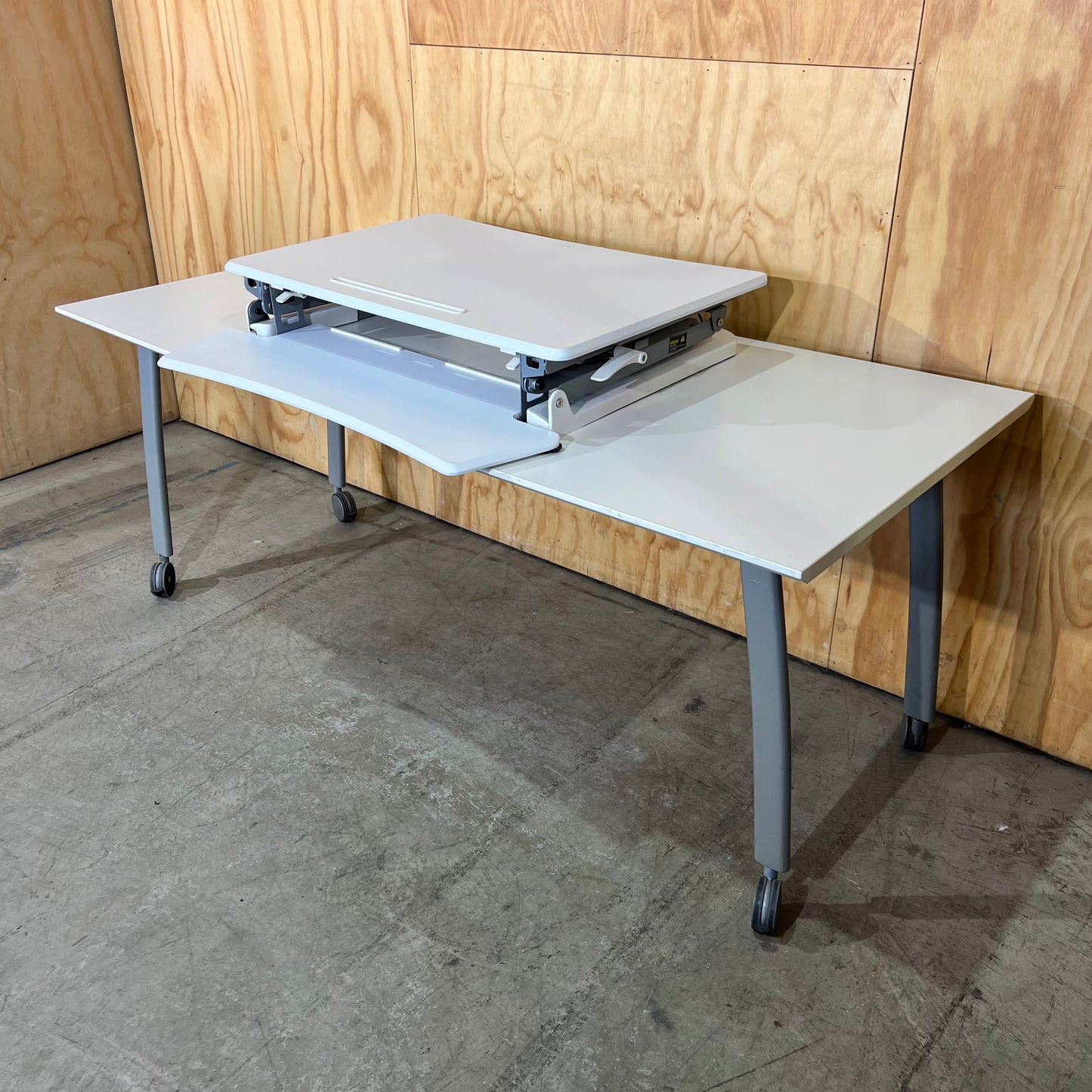 White Desk Riser