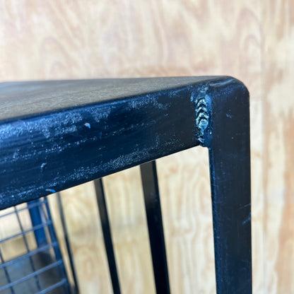 Black Metal Double Sided Trolley
