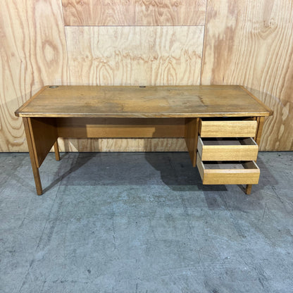 Mid Century Desk with three drawers
