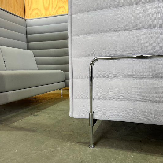 Vitra Alcove Highback Cabin in Grey (Middle Table Missing)