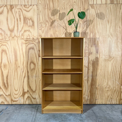 Mid-Century Aesthetic Pine Bookshelf