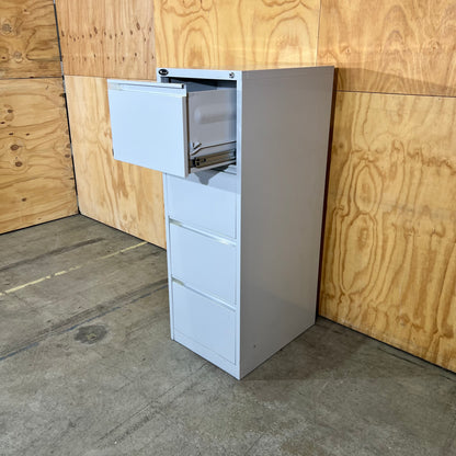 Mercury Light Grey Metal Filing Cabinet