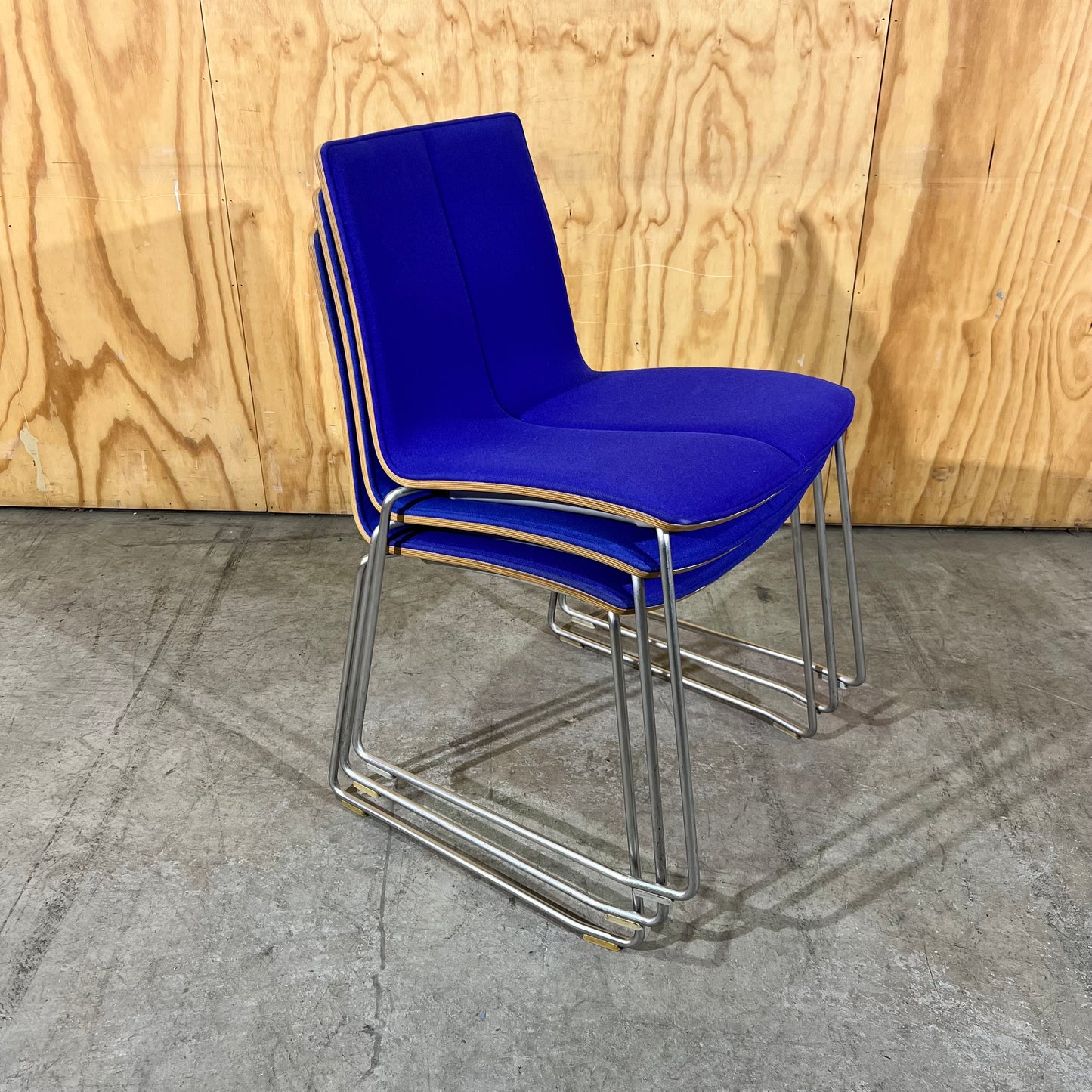 Schamburg Alvisse Miles Side Chair in Blue