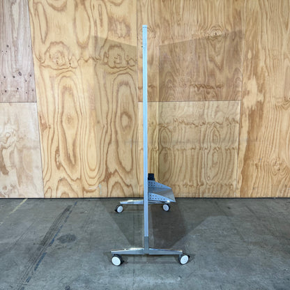 Freestanding Whiteboard and Felt Pin Board on Wheels