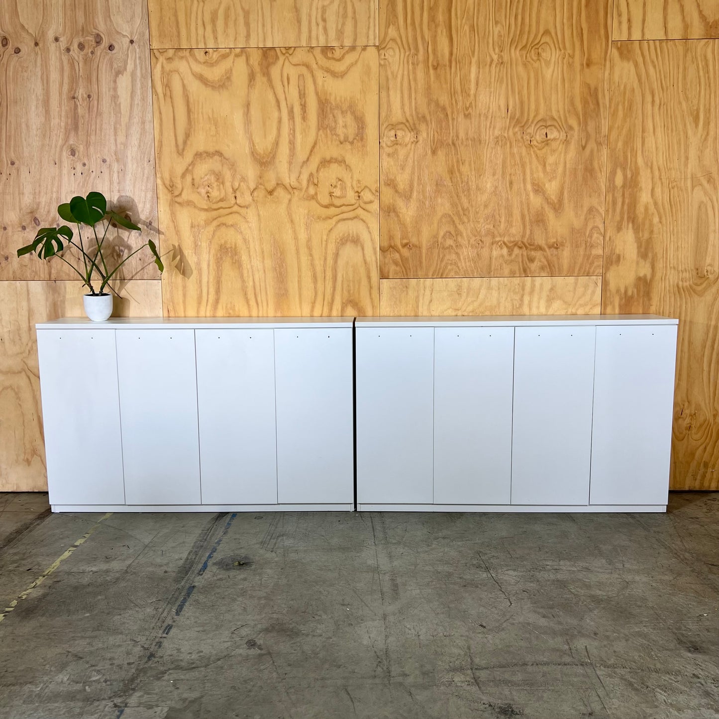 White 4-Door Sideboard