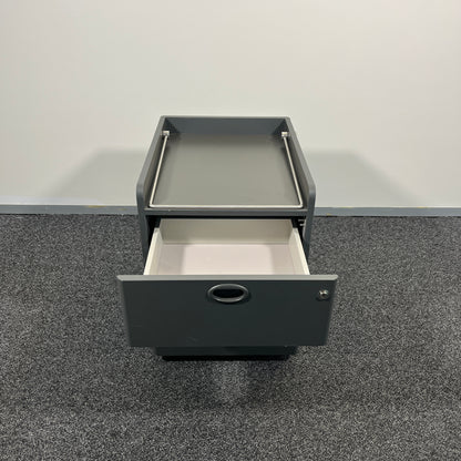 Schiavello Grey Melamine Pedestal with 2 Drawers