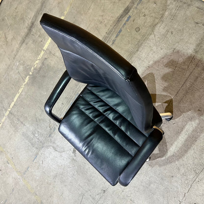 Black Leather executive chair with arms