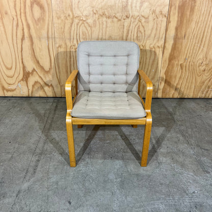 Kinnarps 1980s Scandinavian Bentwood Armchair