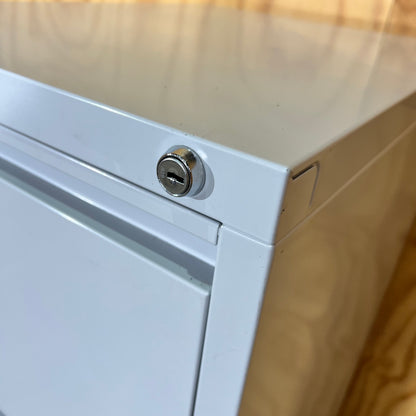 Mercury Light Grey Metal Filing Cabinet
