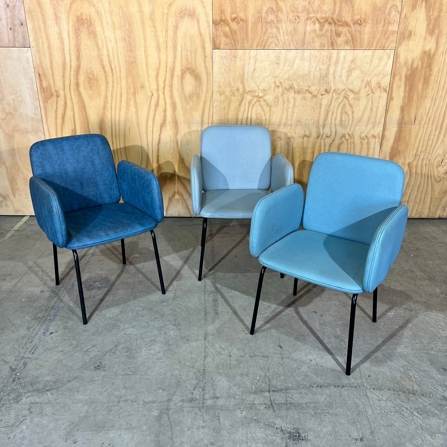 Commercial Modernist Style Vinyl Wrap Chairs