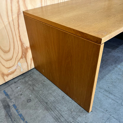 Mid Century Oak Veneer Desk with Drawers