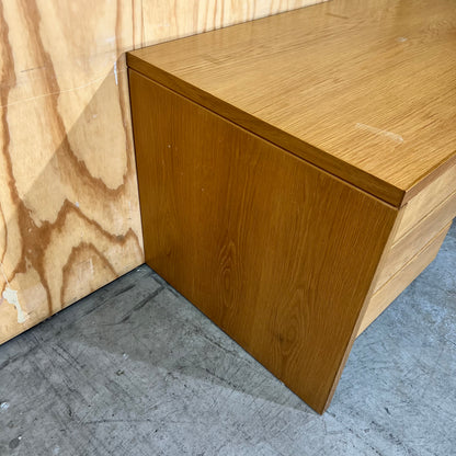 Small Mid Century Timber Desk with Drawers