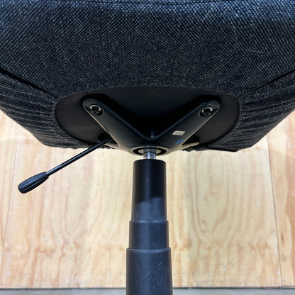 Commerical Grey Upholstered Task Chair without Arms