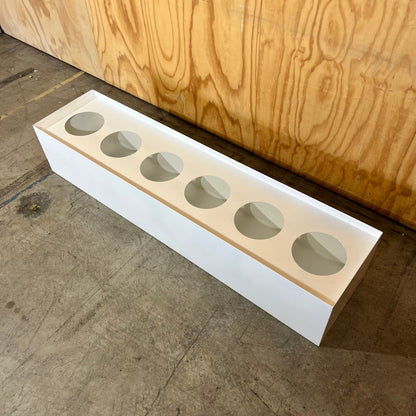Deluxe White Metal Planter Box