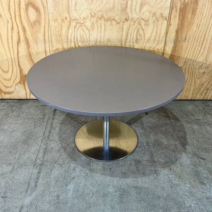 Rapidline Taupe Round Table with Estilo Base
