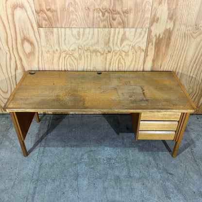 Mid Century Desk with three drawers