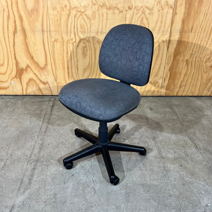 Grey Patterned Task Chair
