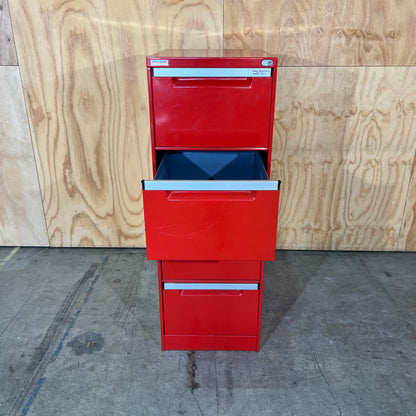 EliteBuilt Red Four Drawer Filing Cabinet