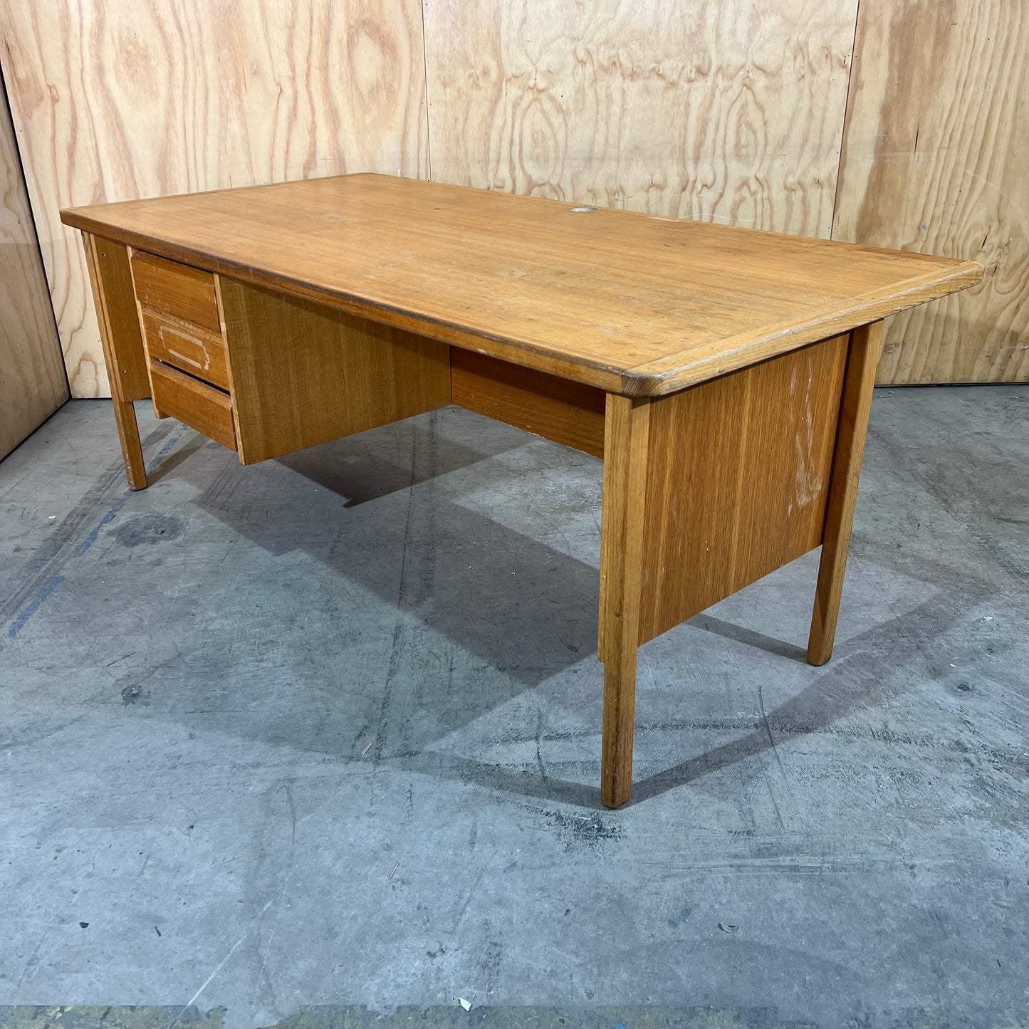 Mid-Century Teak Executive Desk