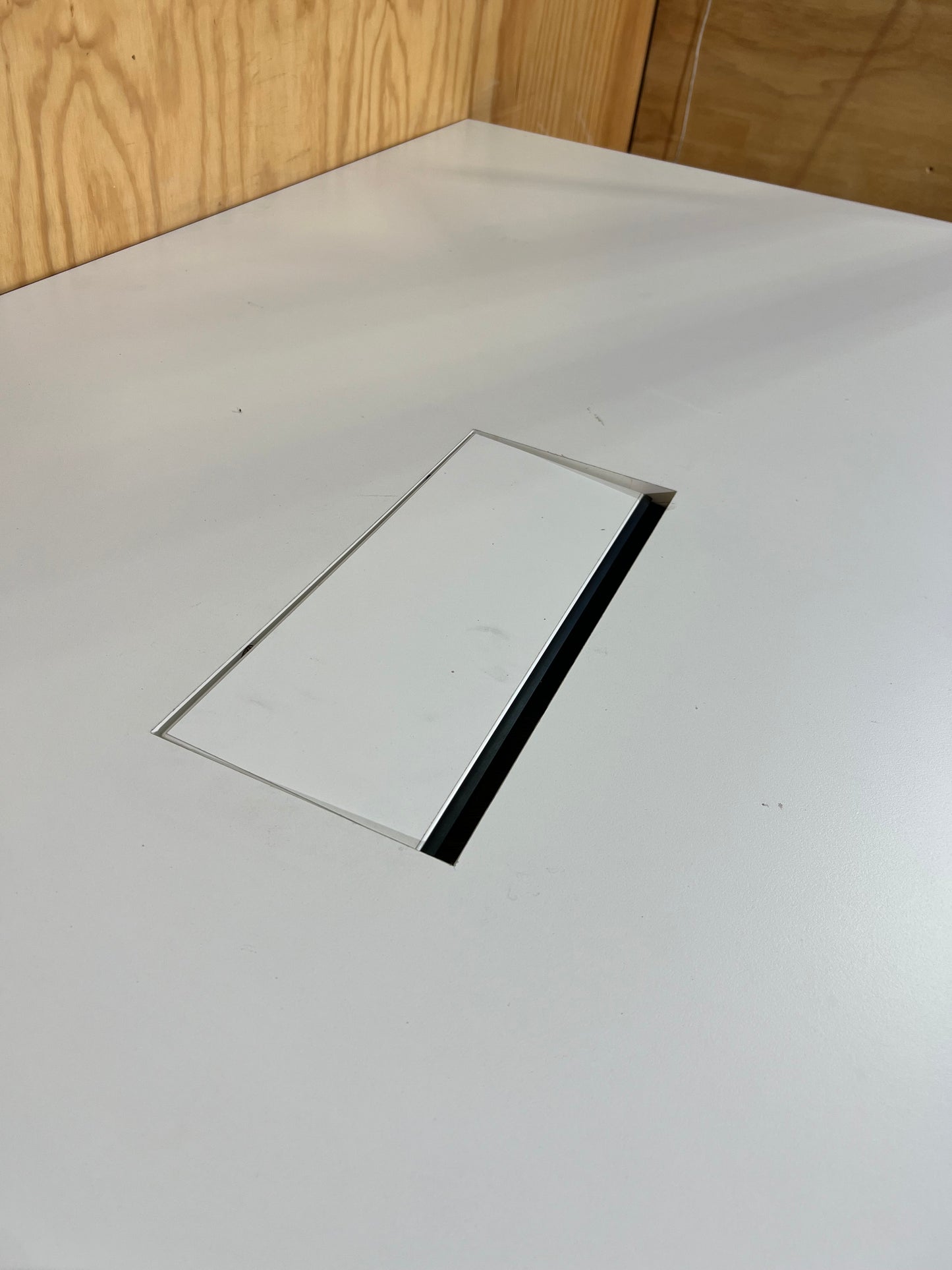 Large White Flip Table with Power Box