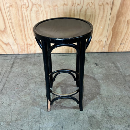 Black Timber Bentwood Bar Stool