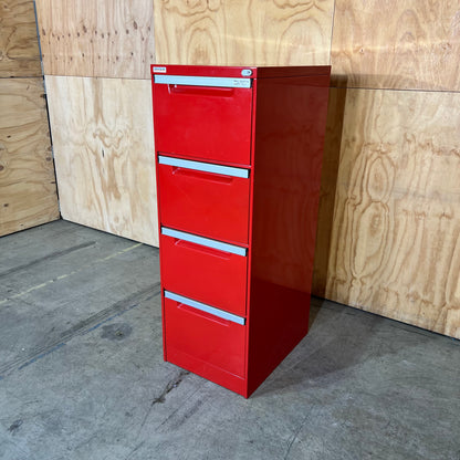EliteBuilt Red Four Drawer Filing Cabinet
