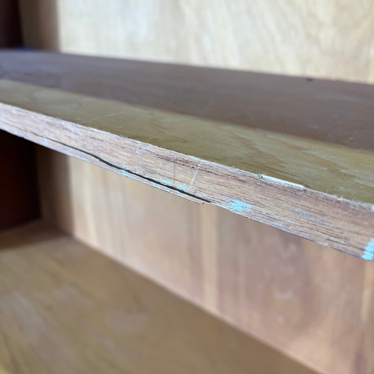 Wide Timber Bookshelf